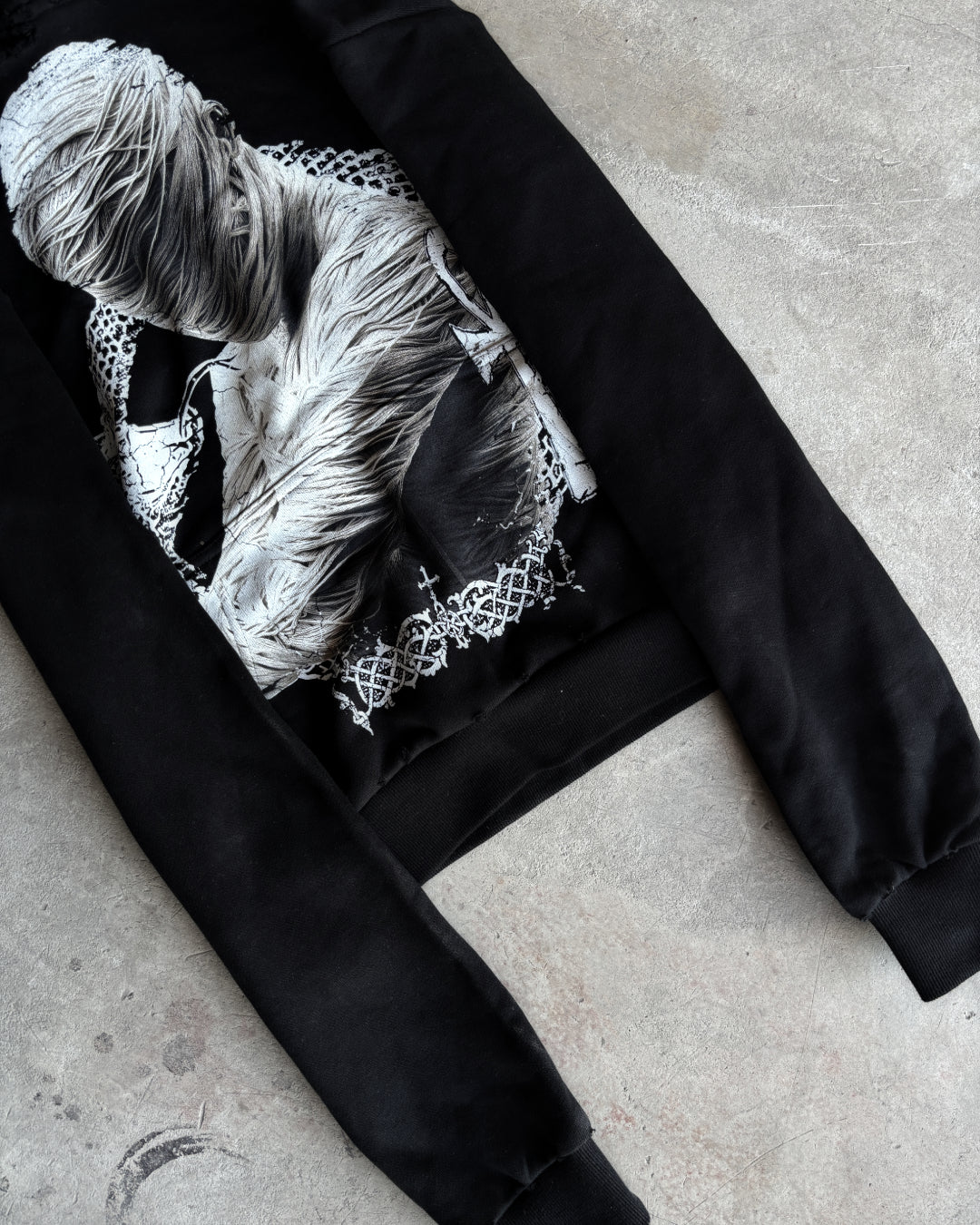 OCCULT mumia black hoodie
