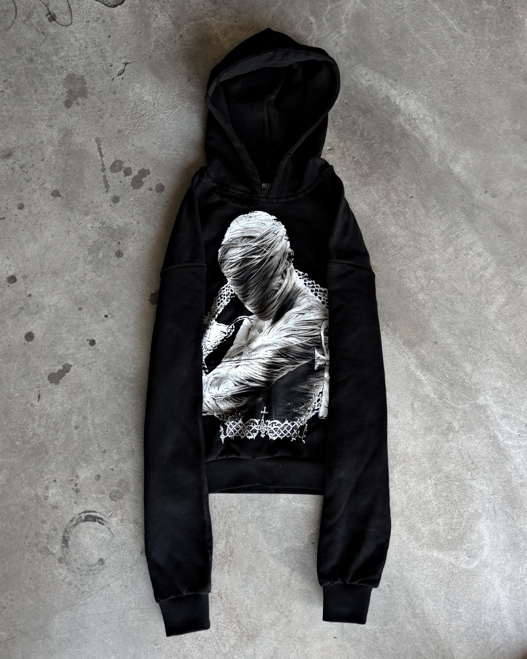 OCCULT mumia black hoodie