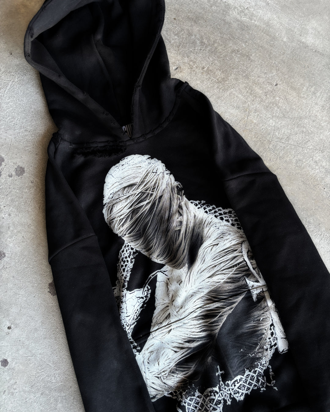 OCCULT mumia black hoodie