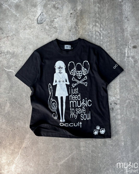 MUSIC black tee