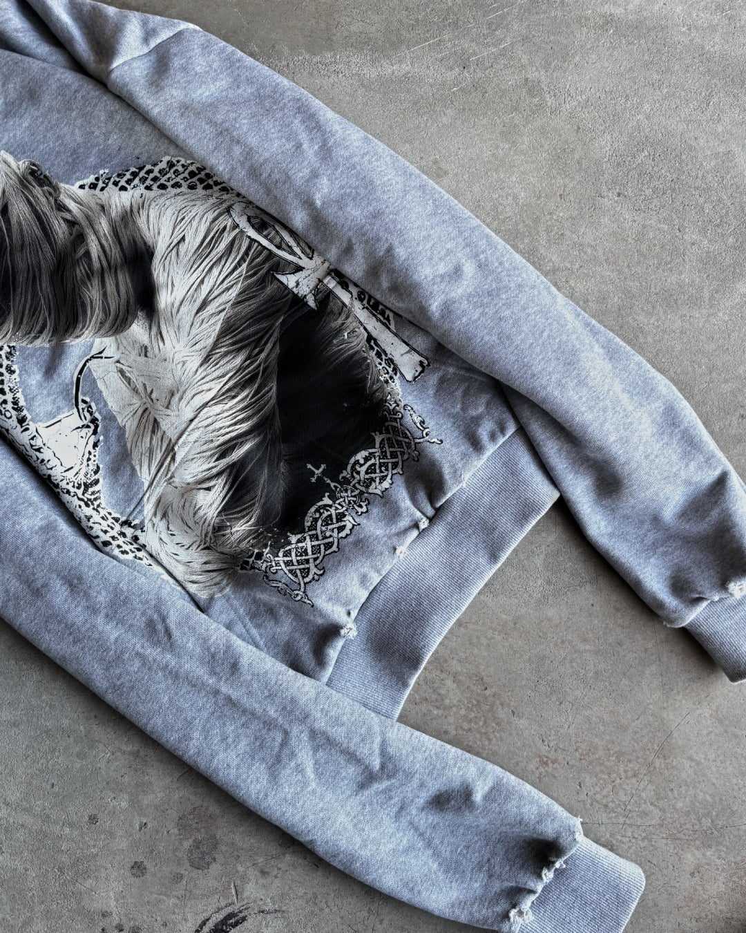 OCCULT mumia gray hoodie